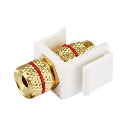 MONOPRICE Keystone Jack, Banana Jack, Ivory 8436